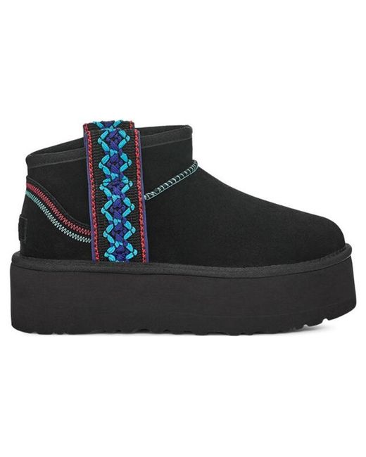 Ugg Black (Wmns) Classic Ultra Mini Braid Plat