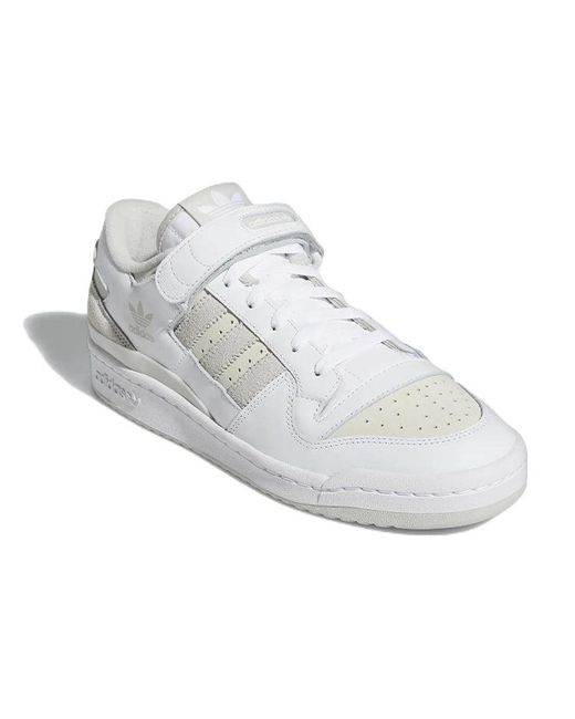 Adidas White Originals Forum Low Classic Shoes 'Cloud Chalk' for men