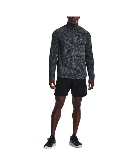 Under Armour Blue Seamless 1/2 Zip Top for men