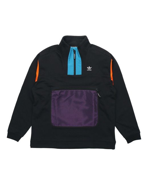Adidas Blue Originals Pt3 1/4 Zip Jacket for men