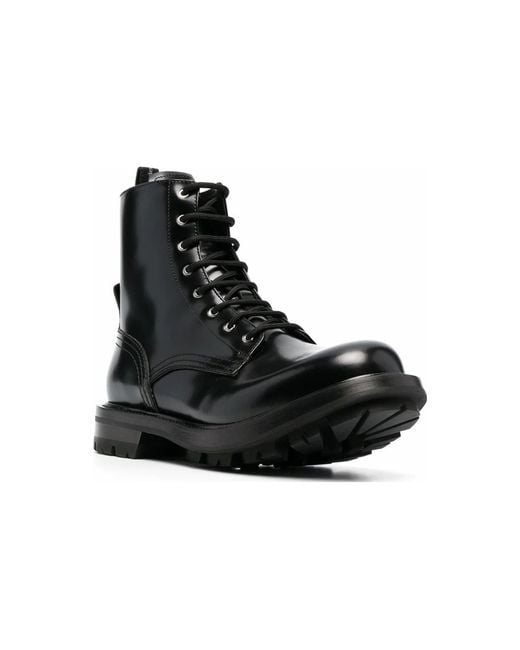 McQueen Black Worker Boot for men