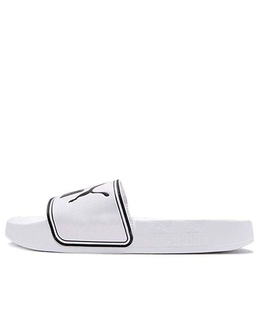 PUMA White Leadcat Slide for men