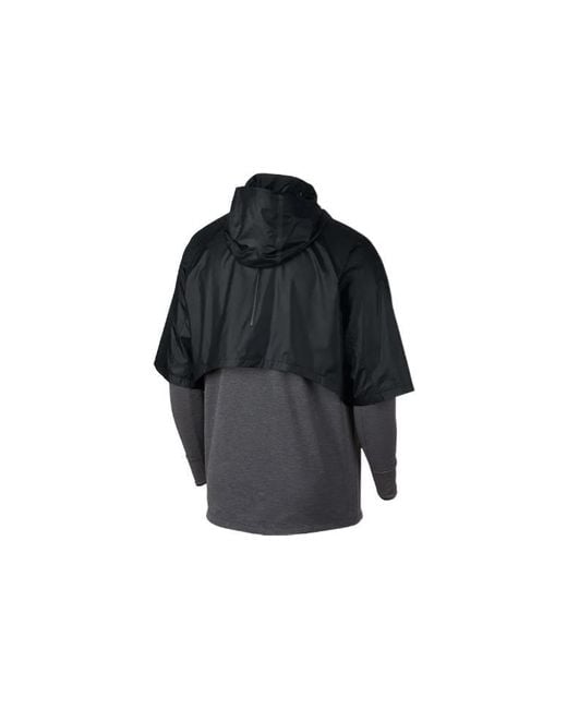 Nike Blue Splicing Logo Sports Cardigan Long Sleeves for men