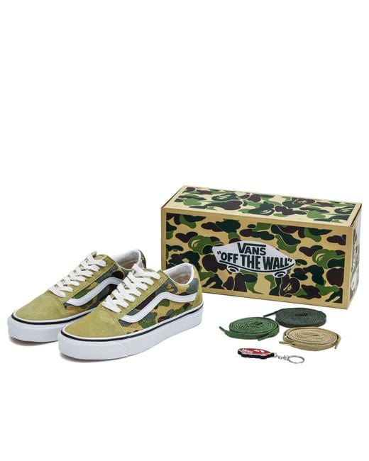 Vans Green Bape X Old Skool 36 Dx Camo' for men