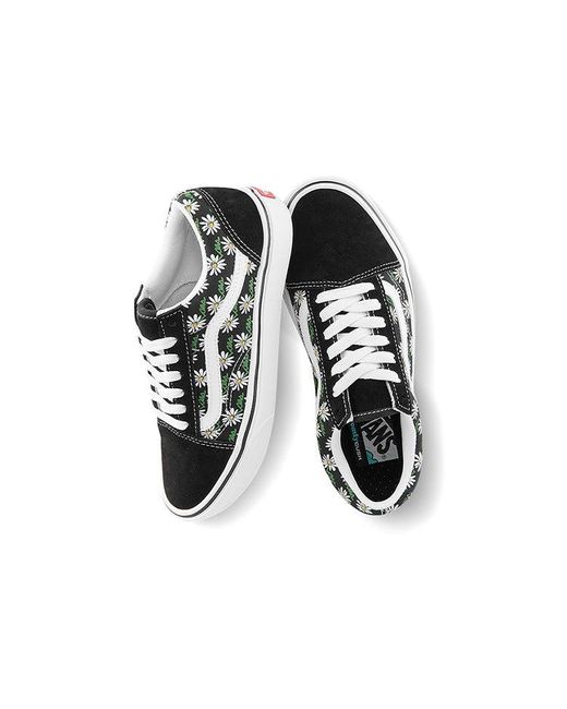 Vans Black Comfycush Old Skool 'Scribble Flower' for men