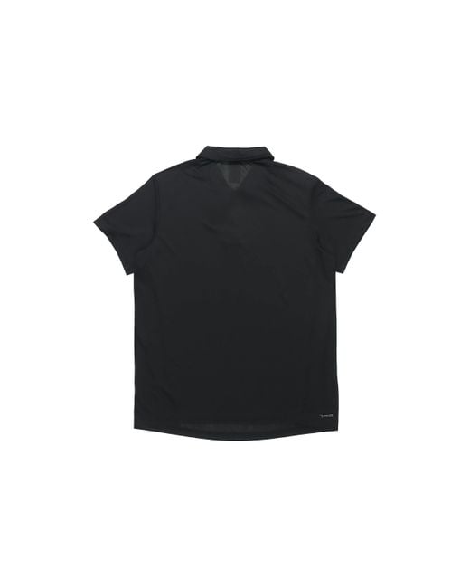 Adidas Black Training Sports Short-Sleeve Polo Shirt for men