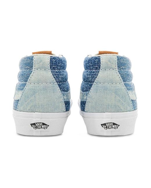 Vans Blue Sk8-Mid 'Washed Denim' for men