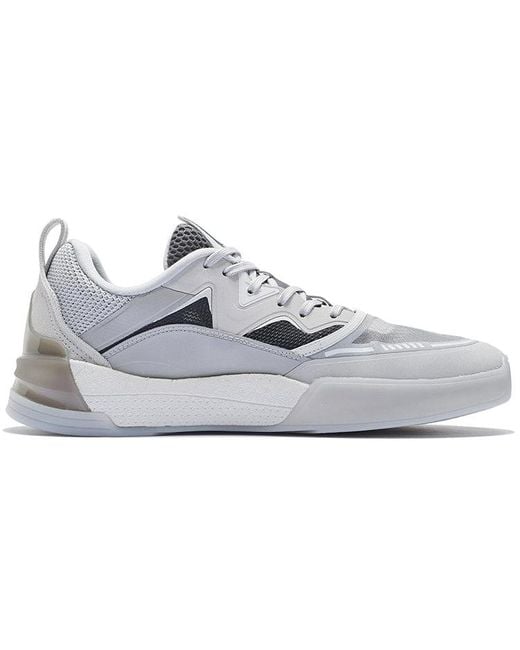 Li-ning Gray Ellington Skateboarding Shoes for men