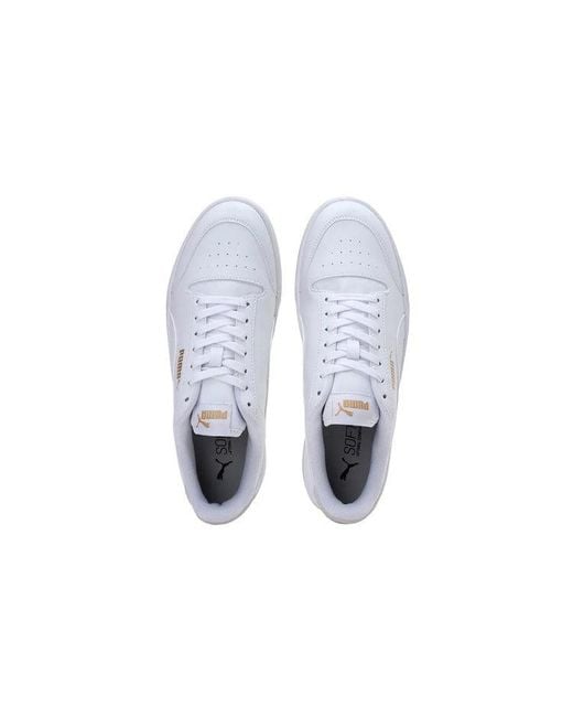 PUMA White Shuffle Sneakers for men