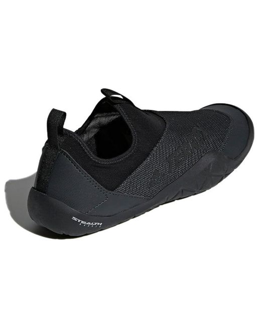 Adidas Black Terrex Climacool Jawpaw Slip-On 'Triple' for men