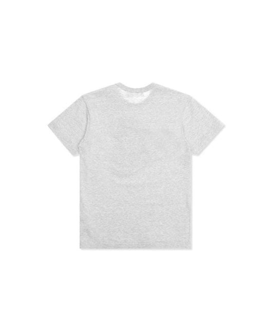 COMME DES GARÇONS PLAY Gray Play Comme Des Garçons Red Heart T-shirt for men