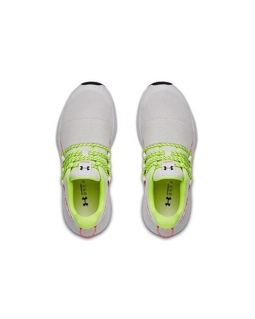 Under Armour White (Wmns) Charged Breathe Lace Running Shoes
