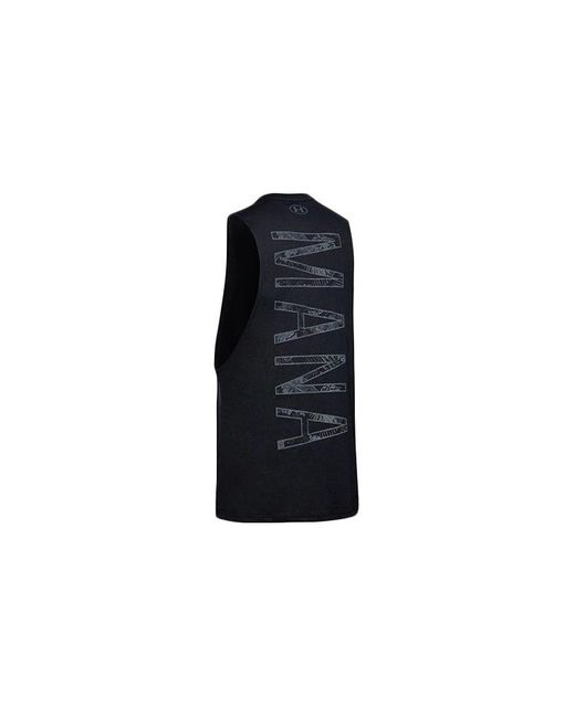 Under Armour Black Project Rock Mana Tank Top for men