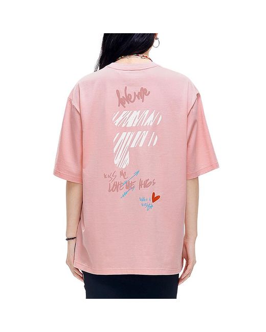 Fila Pink Casual Logo Tee