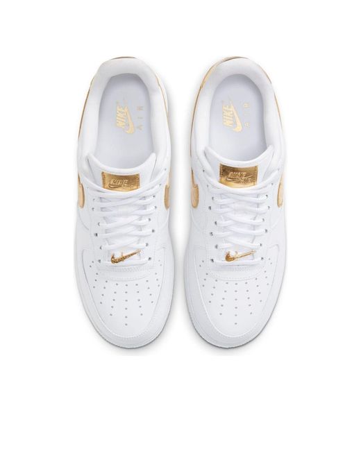 Nike White Air Force 1 '07 Lv8 Foil Swoosh' for men