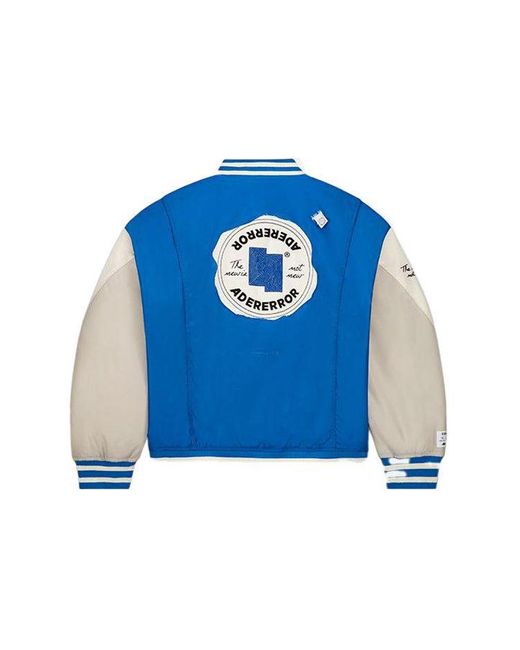 Converse Blue X Ader Error Shapes Varsity Jacket 'Cobalt' for men