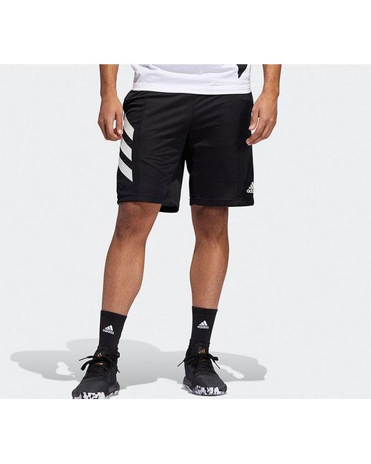 Adidas Black Spt 3S Short Basketball Shorts for men