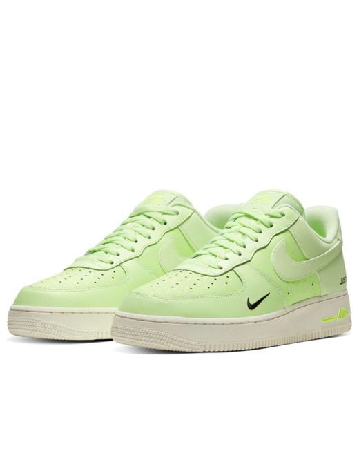 Nike Green Air Force 1 Low 'Just Do It for men