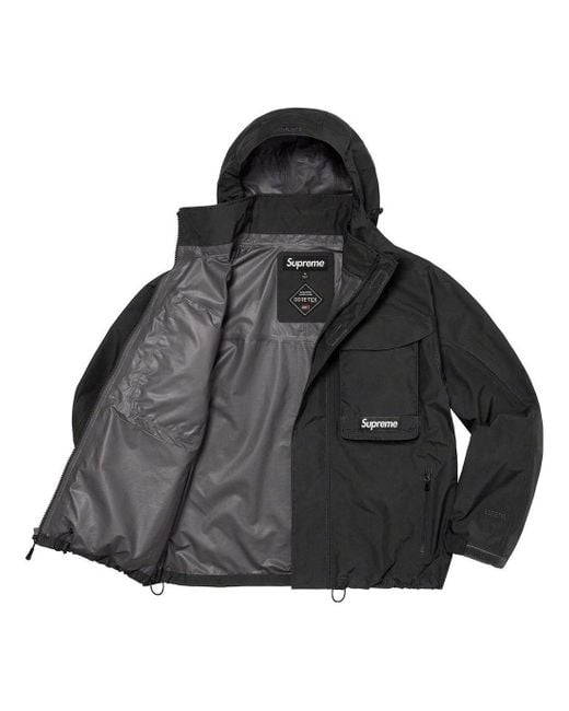 Supreme Gore-Tex Paclite Lightweight Shell Jacket in Black for Men