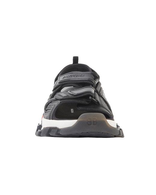 Balenciaga Gray Track Sandals 'Clearsole' for men