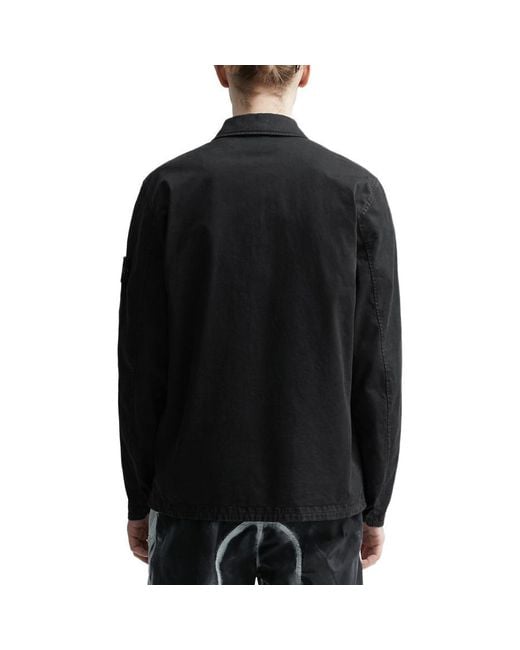 Stone Island Black Overshirt for men