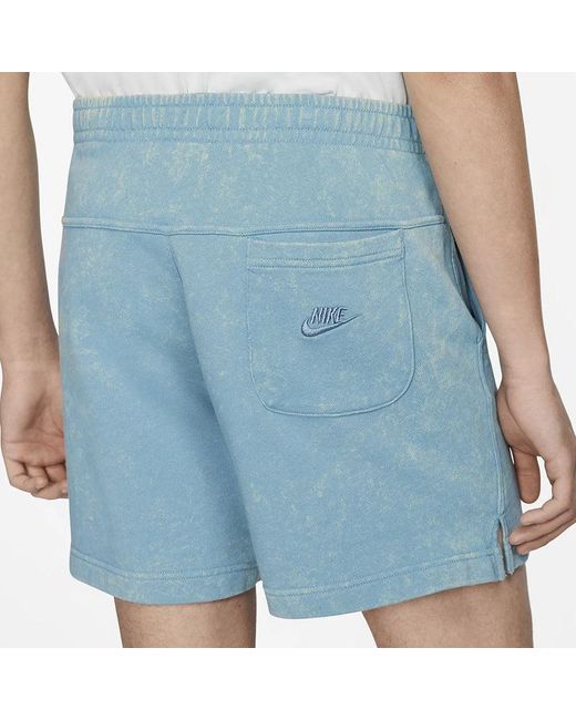 Nike Blue Sportswear Jdi Alphabet Logo Sports Shorts for men