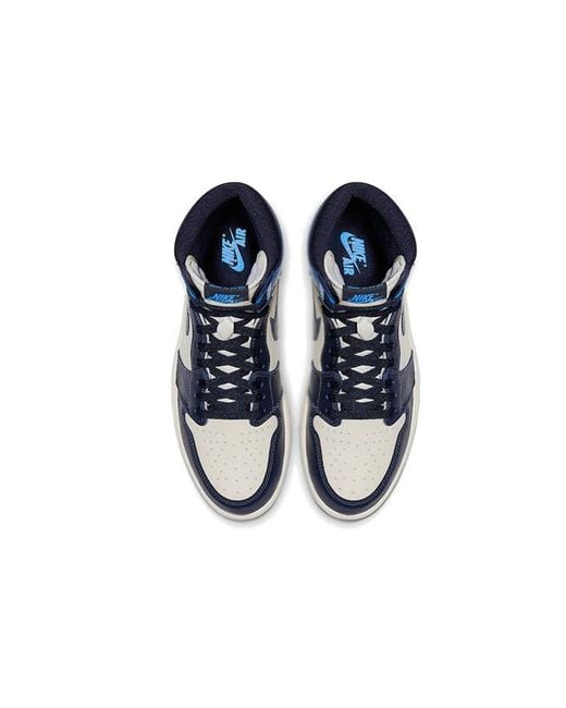 Nike Blue 1 Retro High Og 'Obsidian' for men