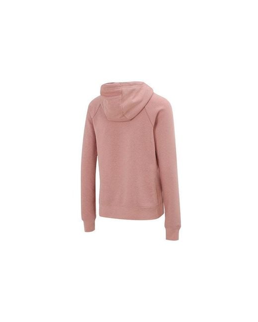 Nike Pink (Wmns) Sportswear Knitting Printing Logo Hoodie Asia Sizing