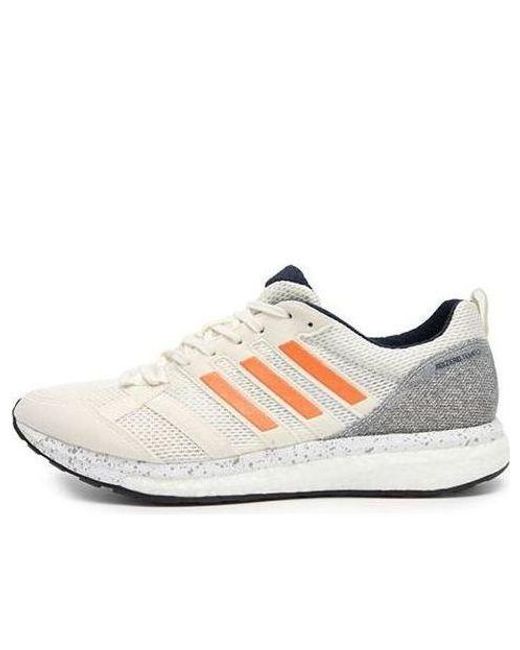 Adidas White Adizero Tempo 9 'Hi-Res' for men