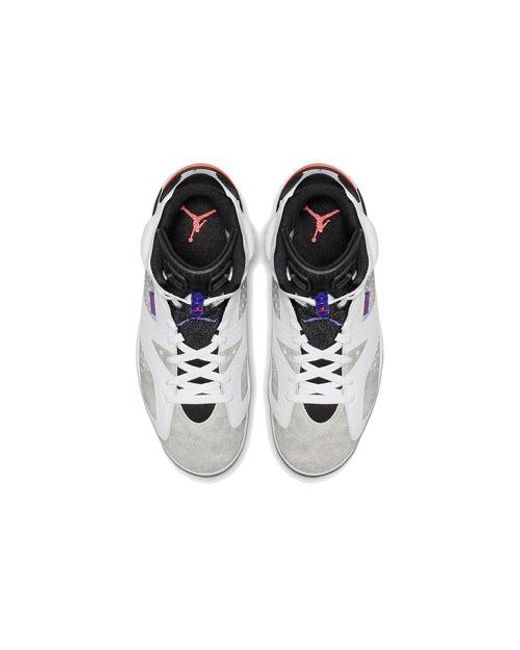 Nike White 6 Retro Ltr 'Flint' for men