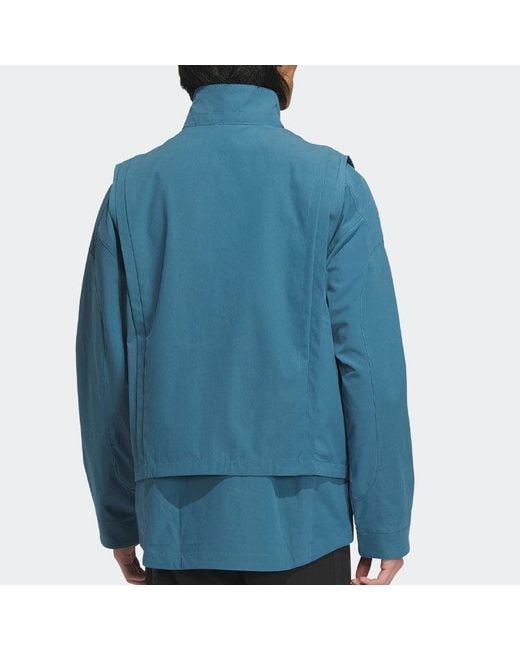 Adidas Blue Wj Trans Wv Jacket for men
