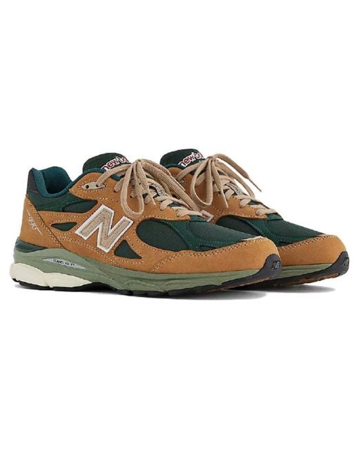 New Balance Brown Teddy Santis X 990V3 Made for men