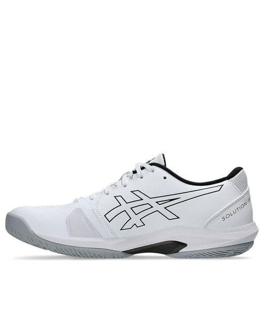 Asics White Solution Swift Ff 2 Sneakers Gunmetal' for men