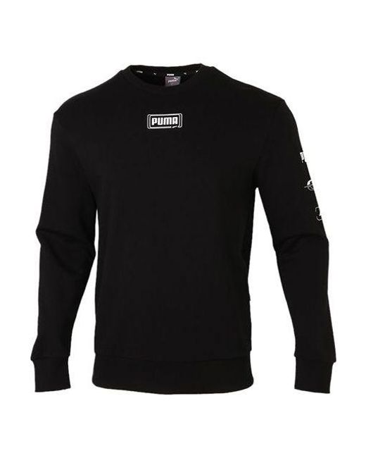 PUMA Black Rebel Crew Long Sleeve Sweater for men