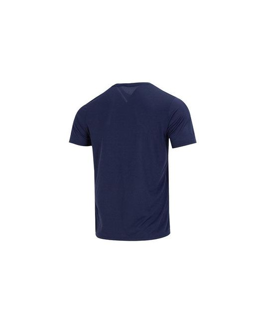 PUMA Blue Training Logo T-Shirt for men