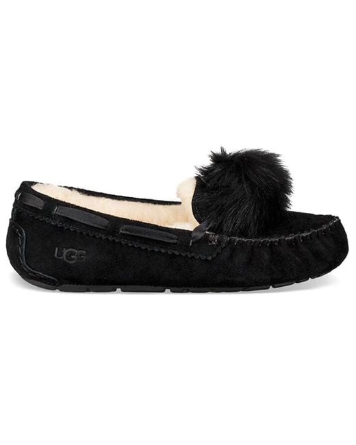 Ugg Black (Wmns) Ansley Bow Glimmer Fleece Lined Shoe