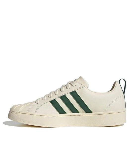 Adidas White Neo Streetcheck Shoes 'Cream' for men