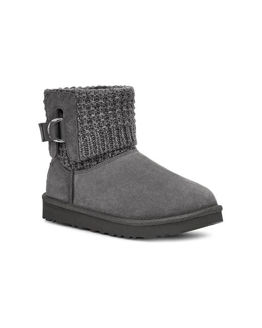 Ugg Black (Wmns) Classic Solene Mini Cozy Stay Warm Outdoor Casual