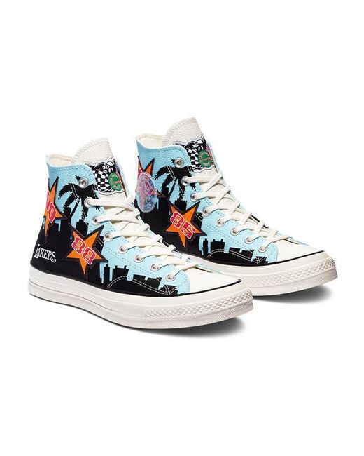 Converse Blue Chinatown Market X Chuck 70 High 'Lakers Championship Jacket' for men