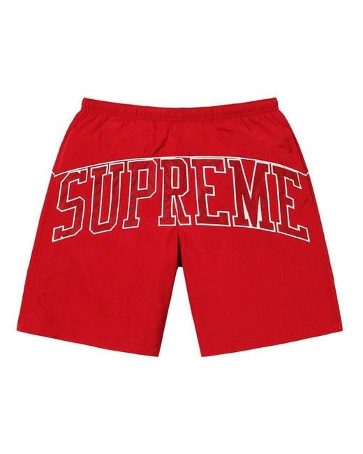 Supreme Red Ss22 Week 19 Arc Water Short for men