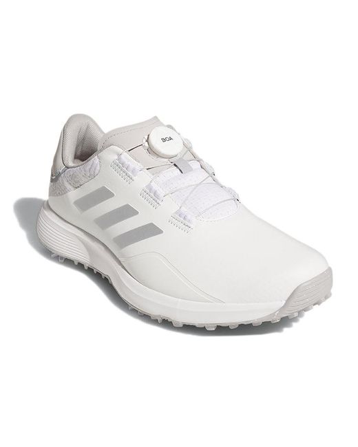 Adidas White S2G Boa Cozy Wear-Resistant Golf Shoe for men