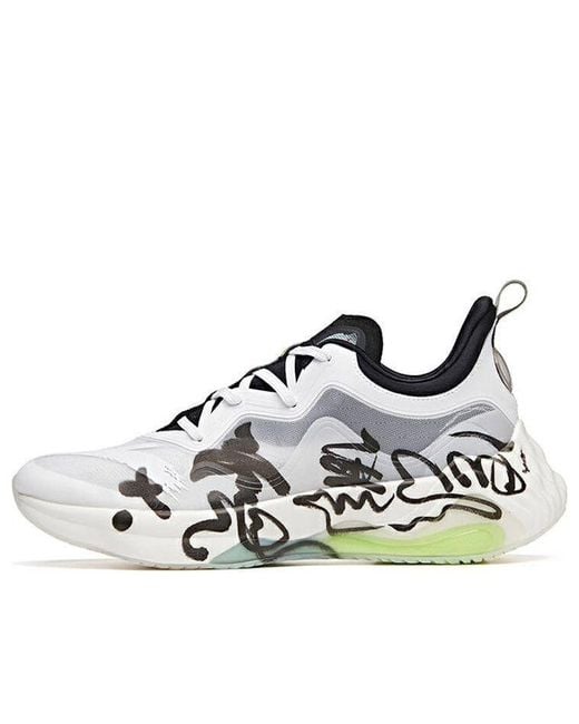 Anta White (Wmns) Star Series Low 'Ink Rhyme