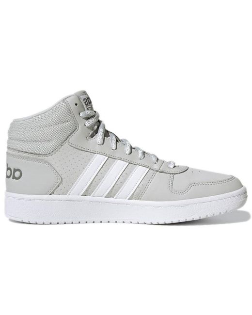 Adidas White Hoops 2.0 Mid for men