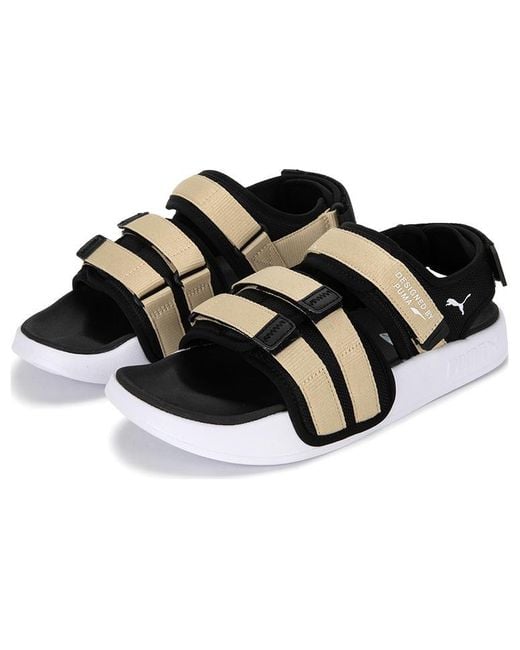 PUMA Black Leadcat City Sandal 'Toasted Almond' for men
