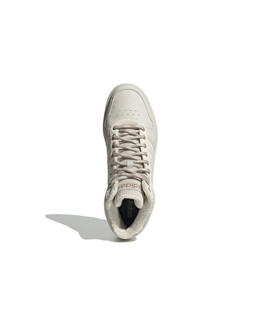 Adidas White Hoops 2.0 Mid for men