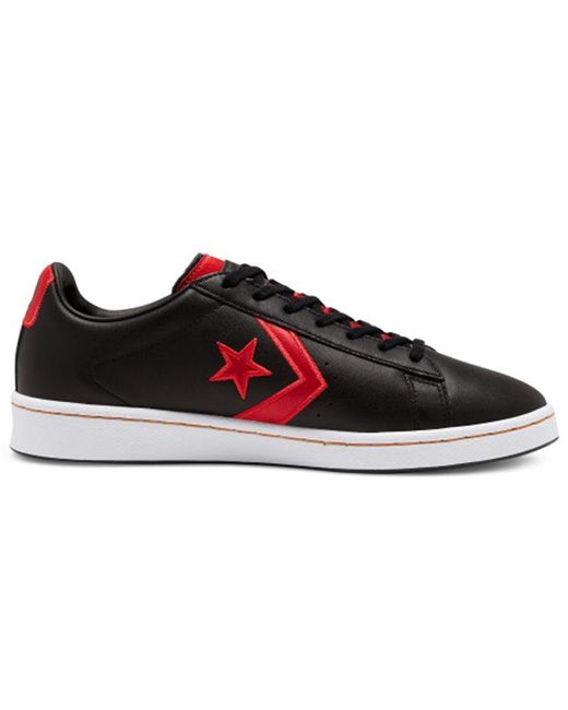 modtage Bevis Ti Converse Pro Leather 'black Red White' for Men | Lyst