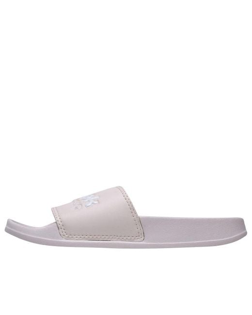 Reebok Red Classic Slide Soft Sole Cozy Flat Heel Sports Slippers