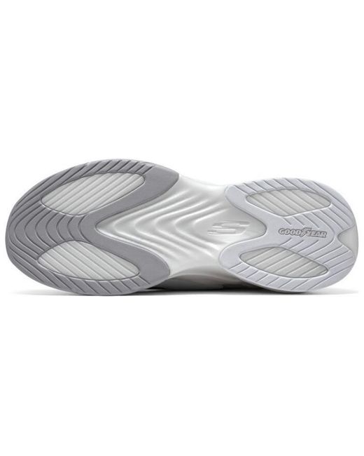 Skechers White (Wmns) Dlites Hyper Burst Sneaker