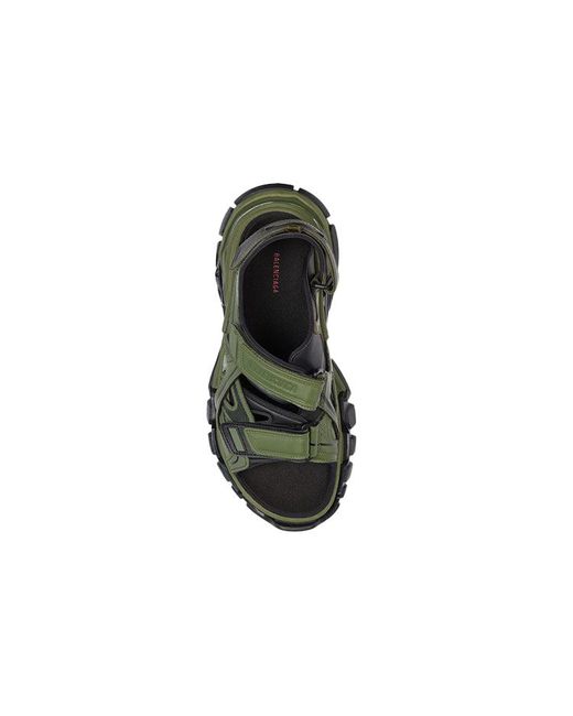 Balenciaga Green Track Sandal 'Khaki' for men