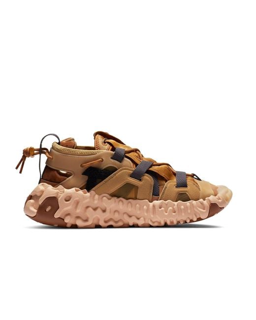 Nike Brown Ispa Overreact Sandal 'Club' for men